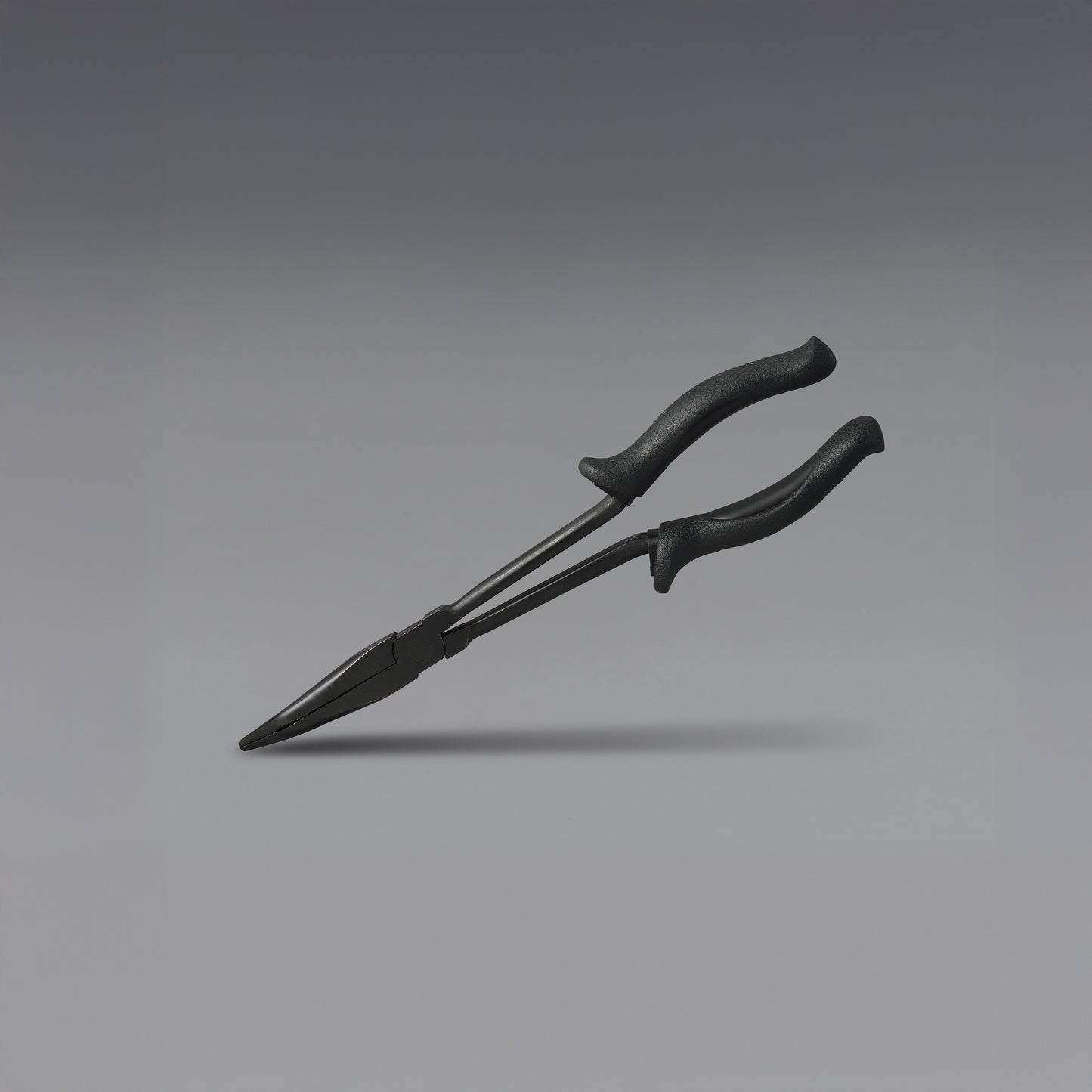 OSK 11 Inch 70-Degree Bent Serrated Jaw Long Nose Pliers