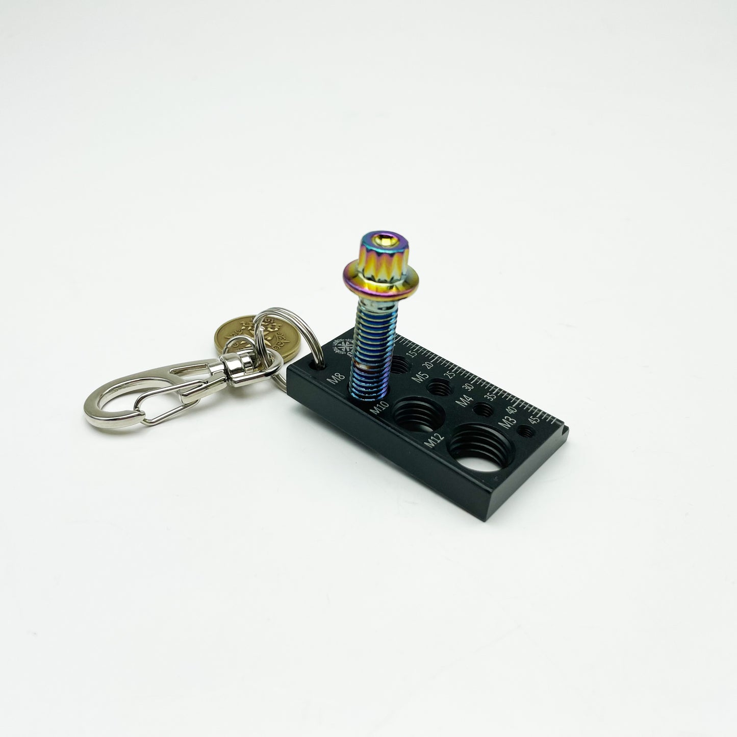 Simple Fastener Gauge Metric Keychain