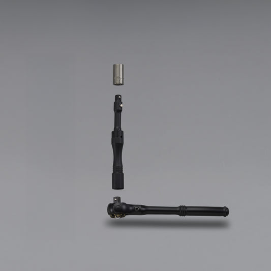 OSK Tools Multi L-Shaped Handle for 1/4" SQ Sockets — Black Chrome Edition