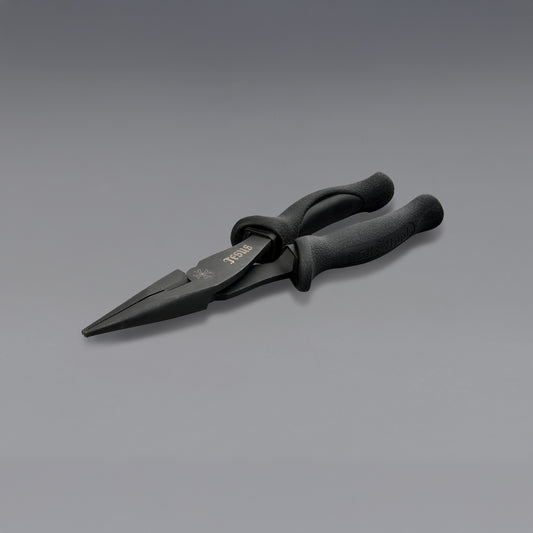 OSK 7 Inch Serrated Jaw Long Nose Pliers