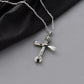 OSK Sterling Silver Wrench & Bone Cross Pendant