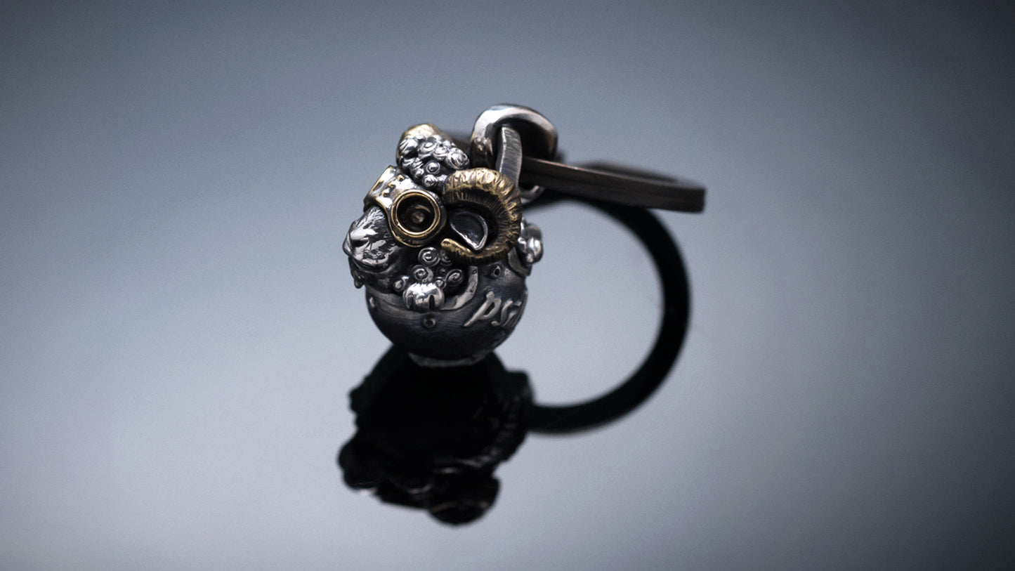 OSK Guardian Sheep Keychain