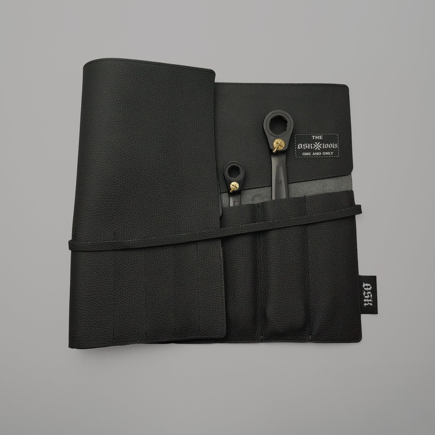 OSK Tools Premium Leather Wrench Roll