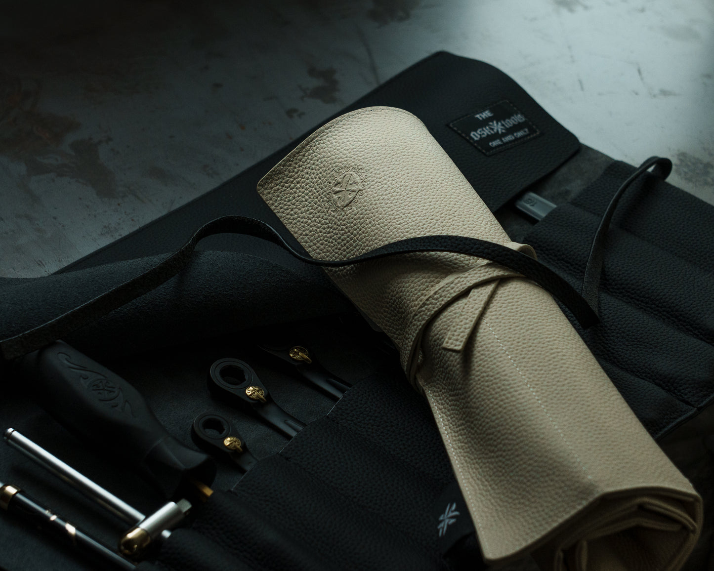 OSK Tools Premium Leather Wrench Roll