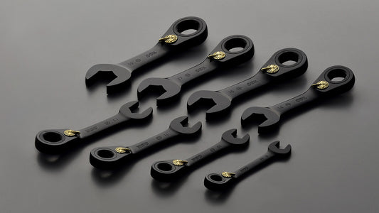 Stubby Reversible Multi Size Wrench Set 8 Pieces