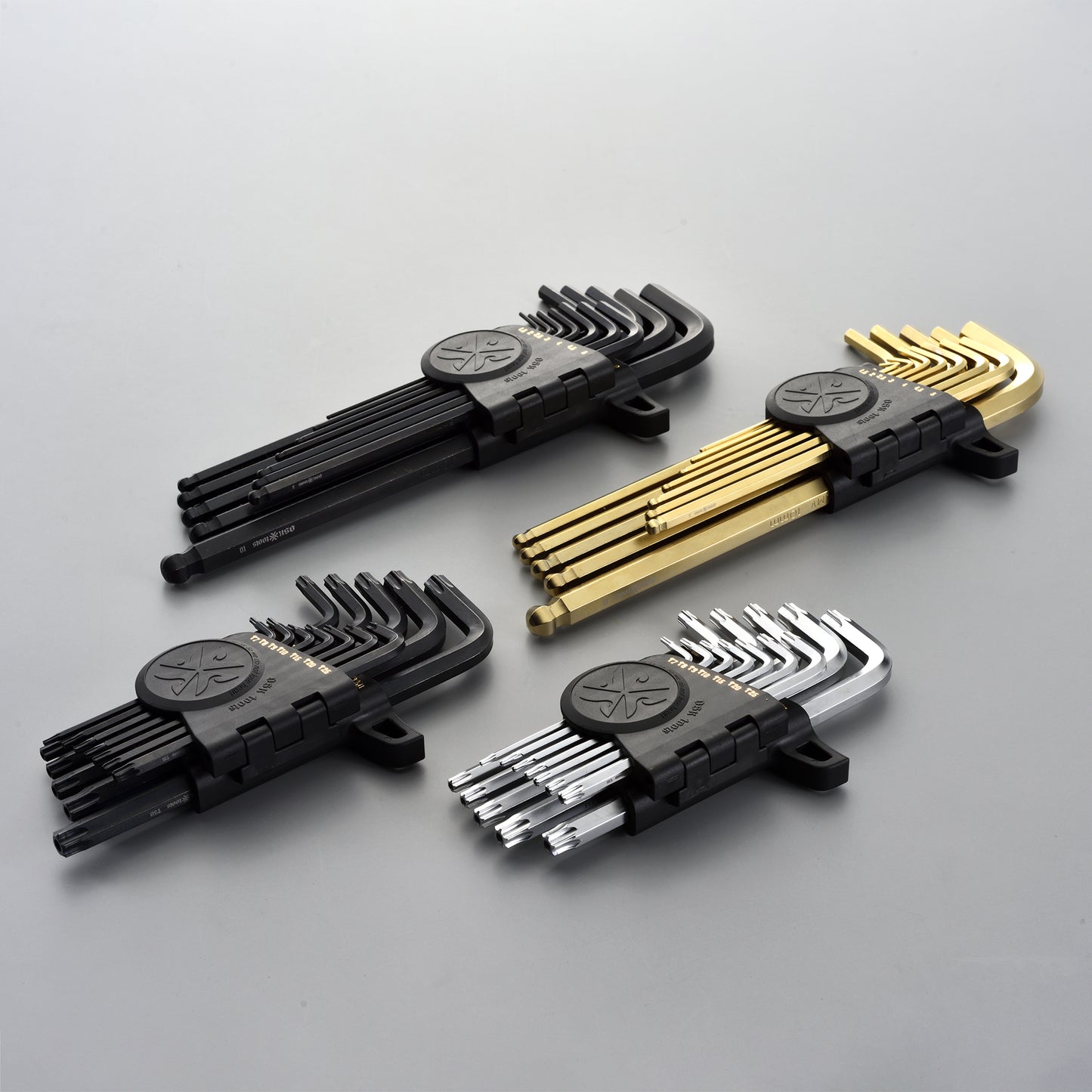 Long Arm Tamper Star Chromed Plated Hex Key Set, 12 PCS