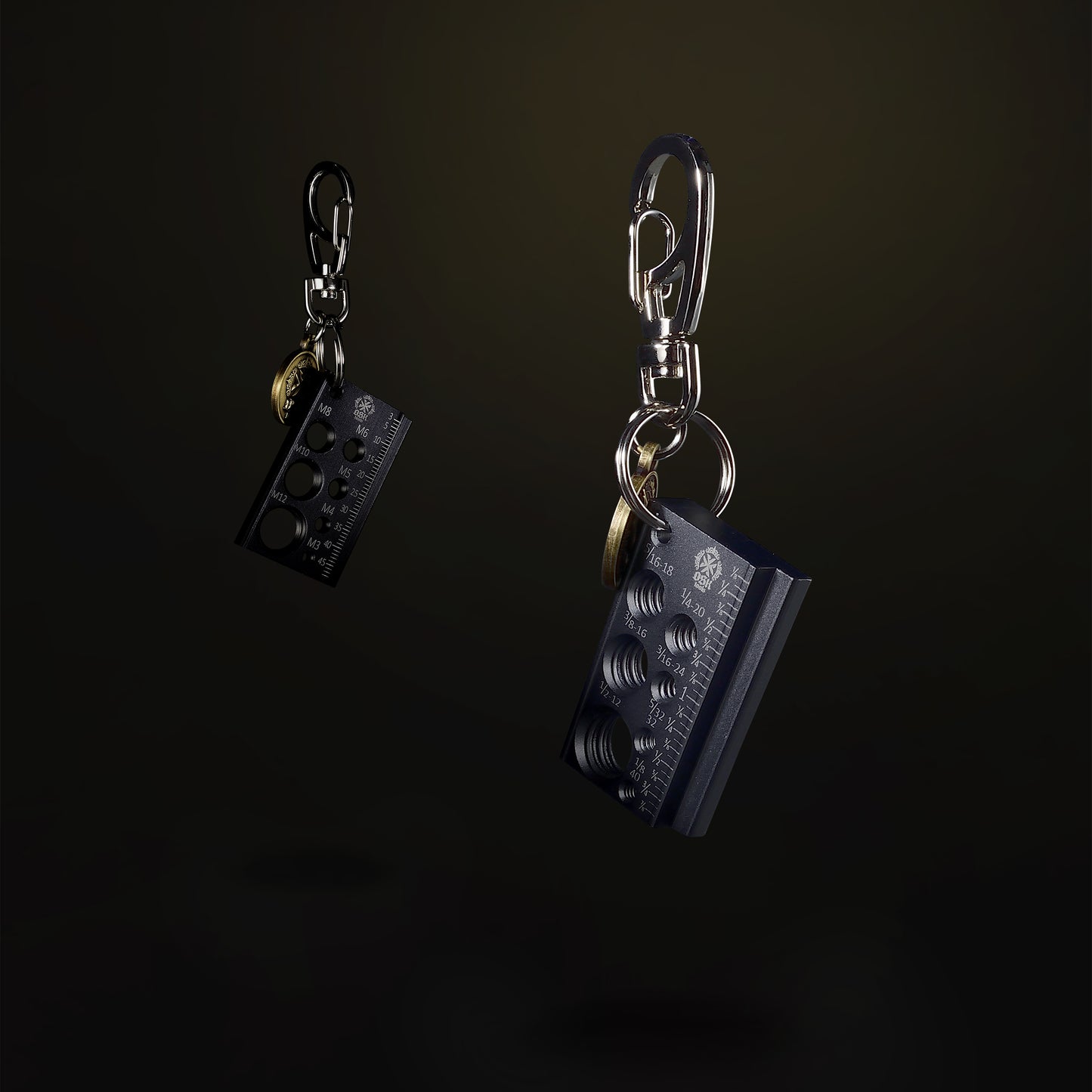 Simple Fastener Gauge Metric Keychain