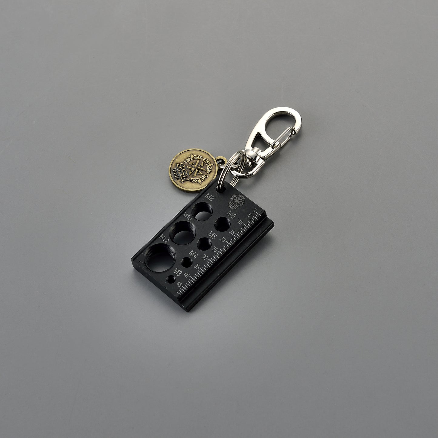 Simple Fastener Gauge Metric Keychain
