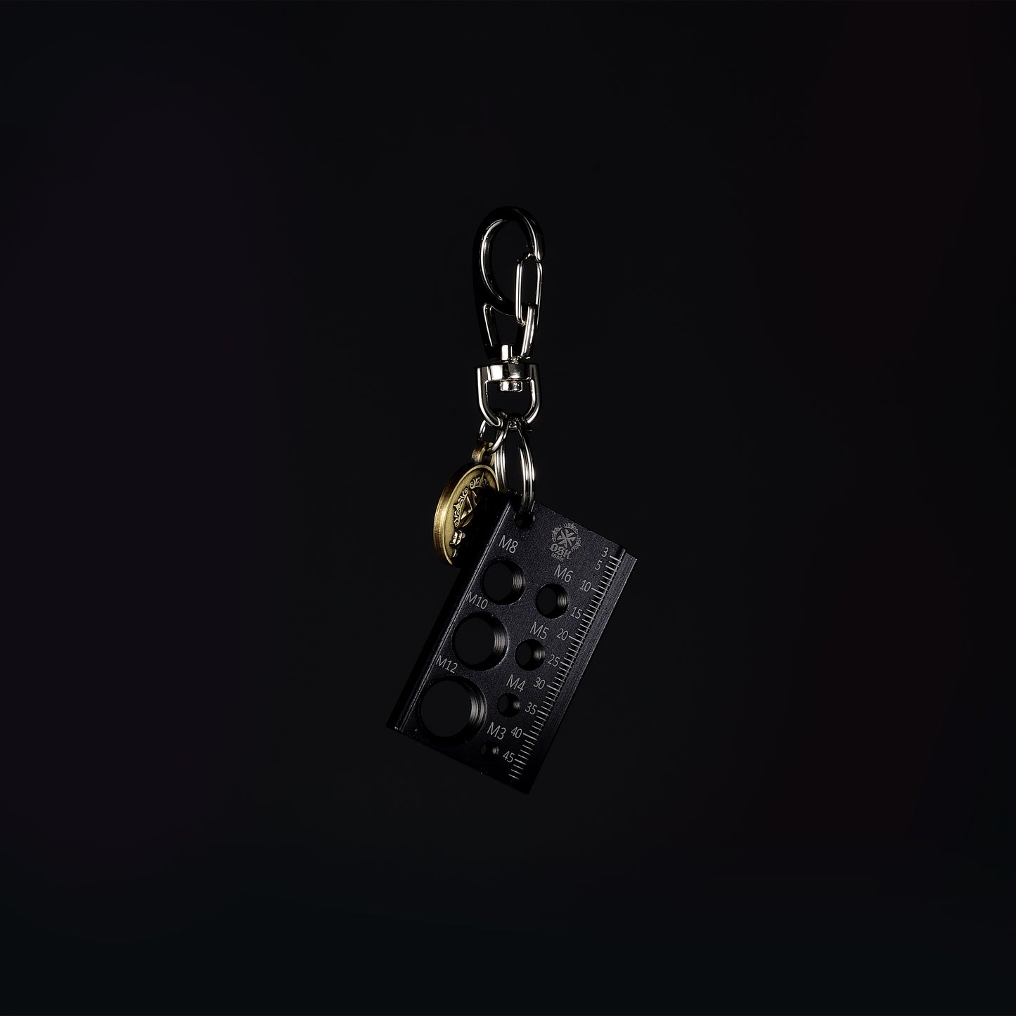 Simple Fastener Gauge Metric Keychain